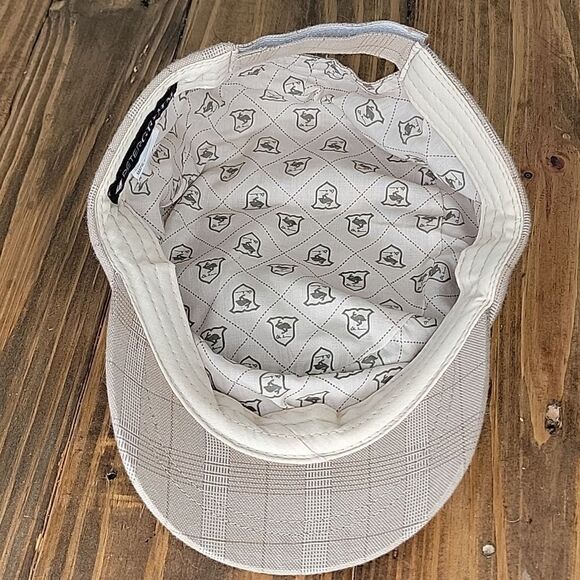 Peter Grimm. Reininger. Newsboy Hat. Tan Plaid. Vintage. OSFA. EUC - Picture 6 of 11